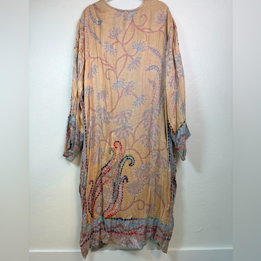 NWOT ✨ RAJ ANAIS THICK STITCH EMBROIDERED DUSTER Made in India One Size